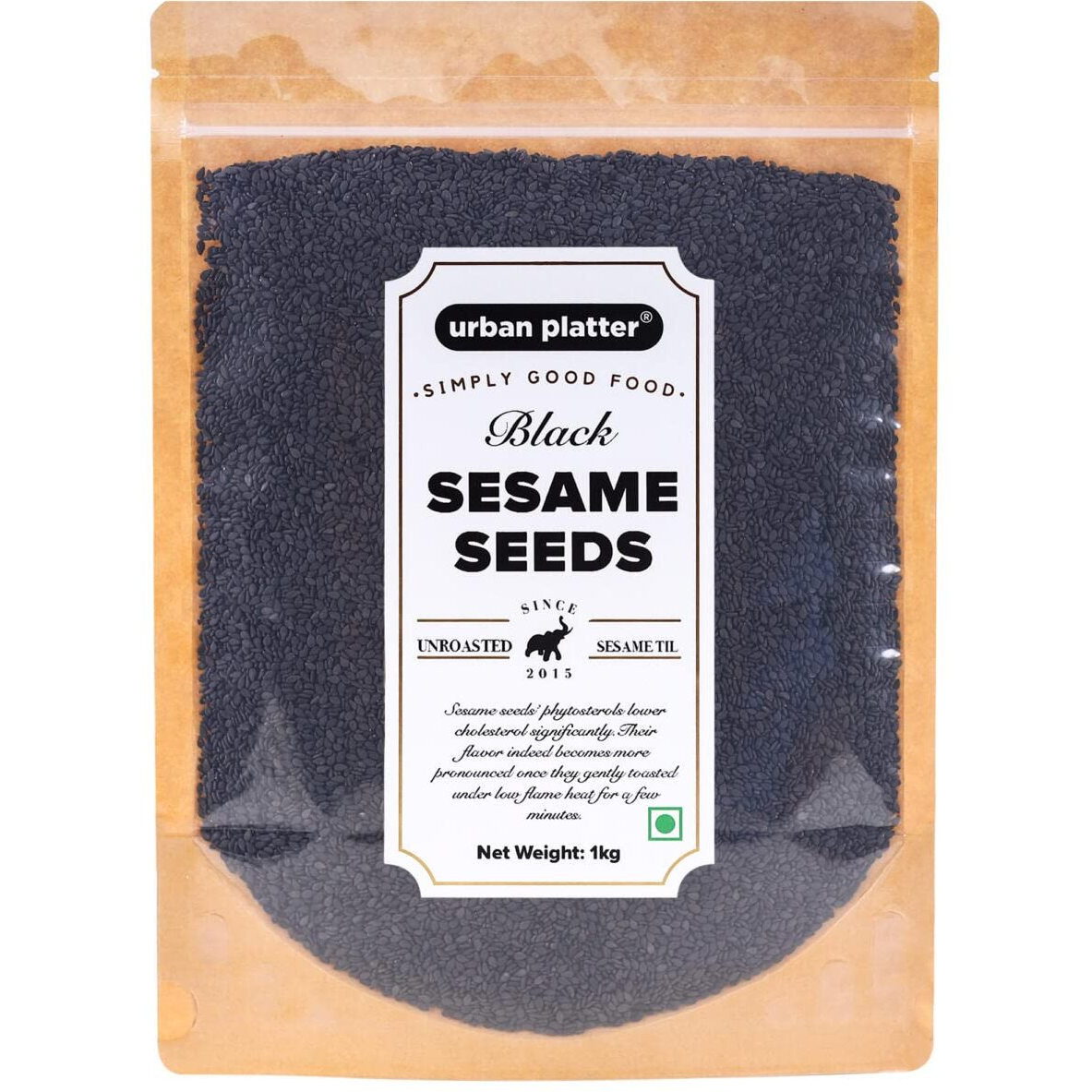 Urban Platter Black Sesame (Til) Seeds, 1Kg