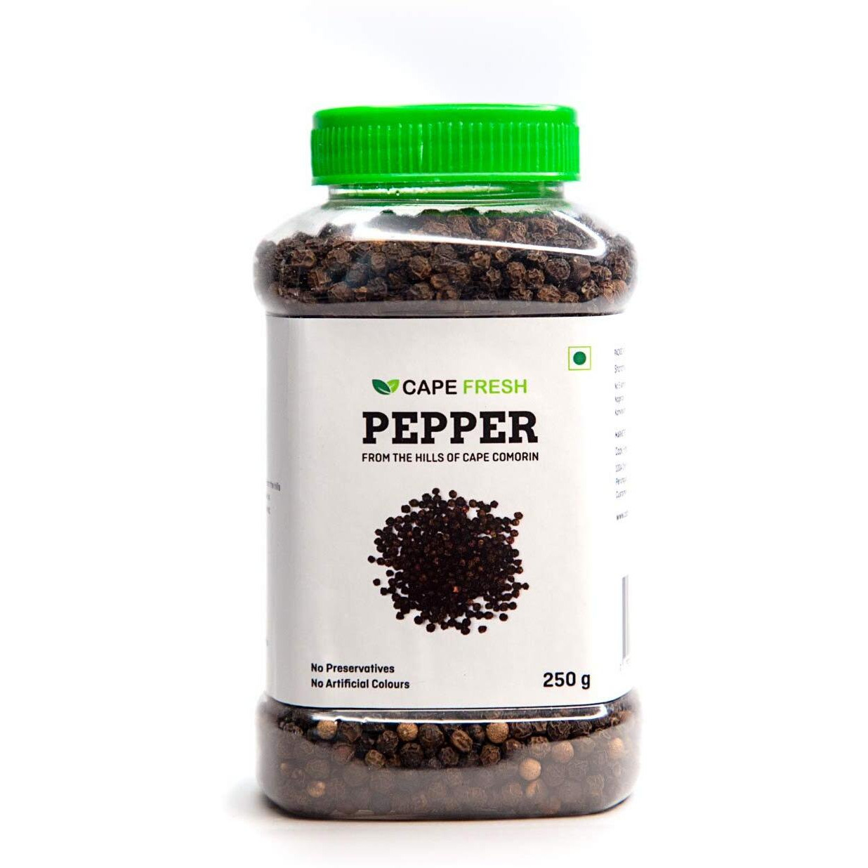 cape fresh Natural Raw Dried Black Pepper Kanyakumari Spices (250 g)