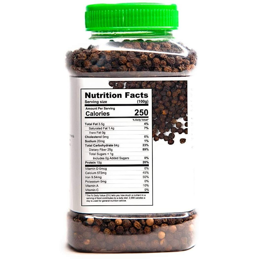 cape fresh Natural Raw Dried Black Pepper Kanyakumari Spices (250 g)