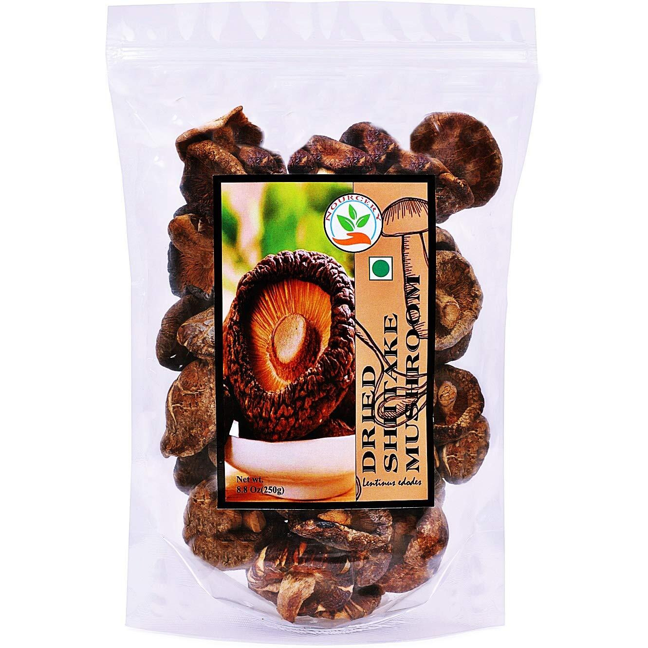 Nourcery Dried Shiitake Mushroom,250gm (Sawtooth Oak Mushroom)
