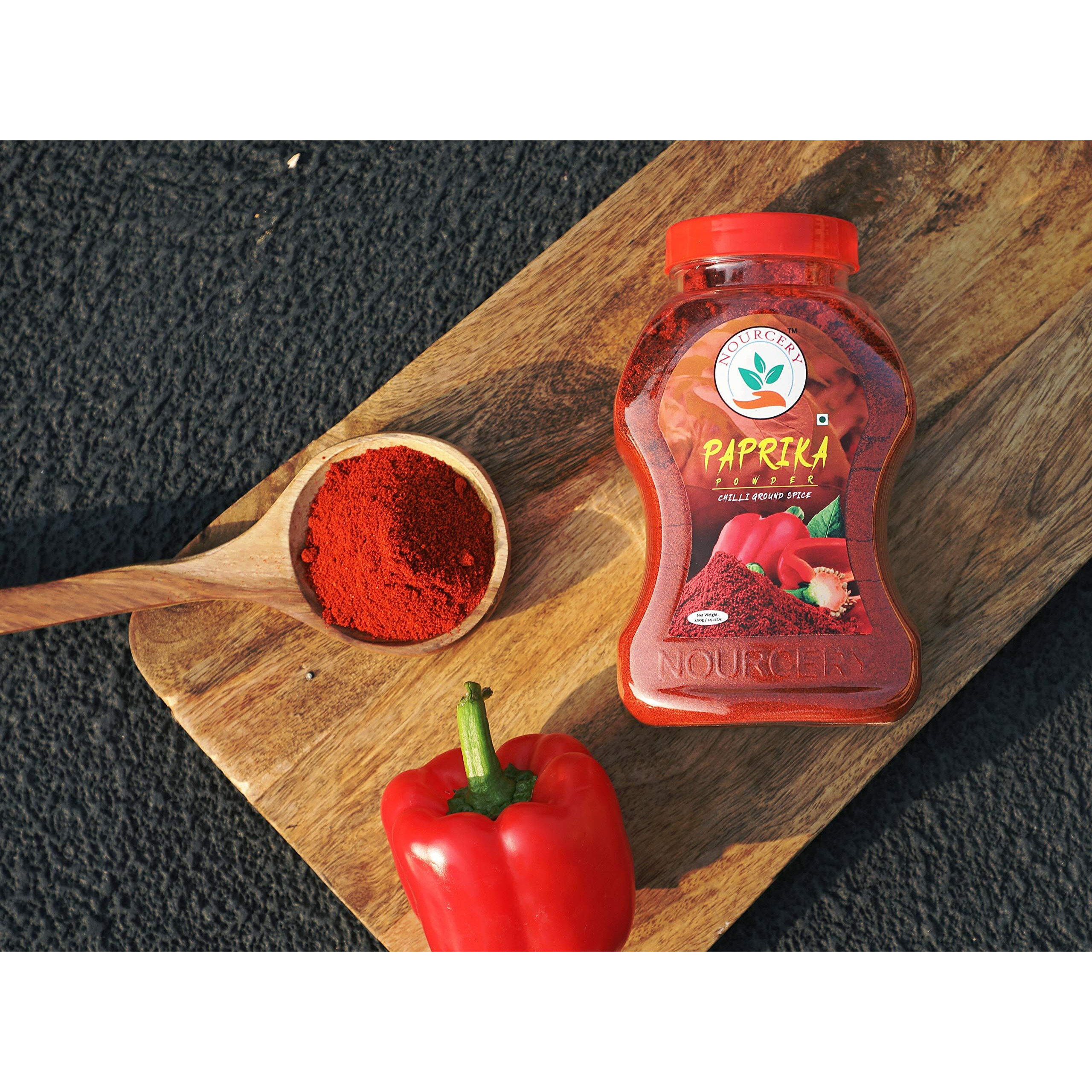 Nourcery Paprika Powder, 400g (Chilli Ground Spice)