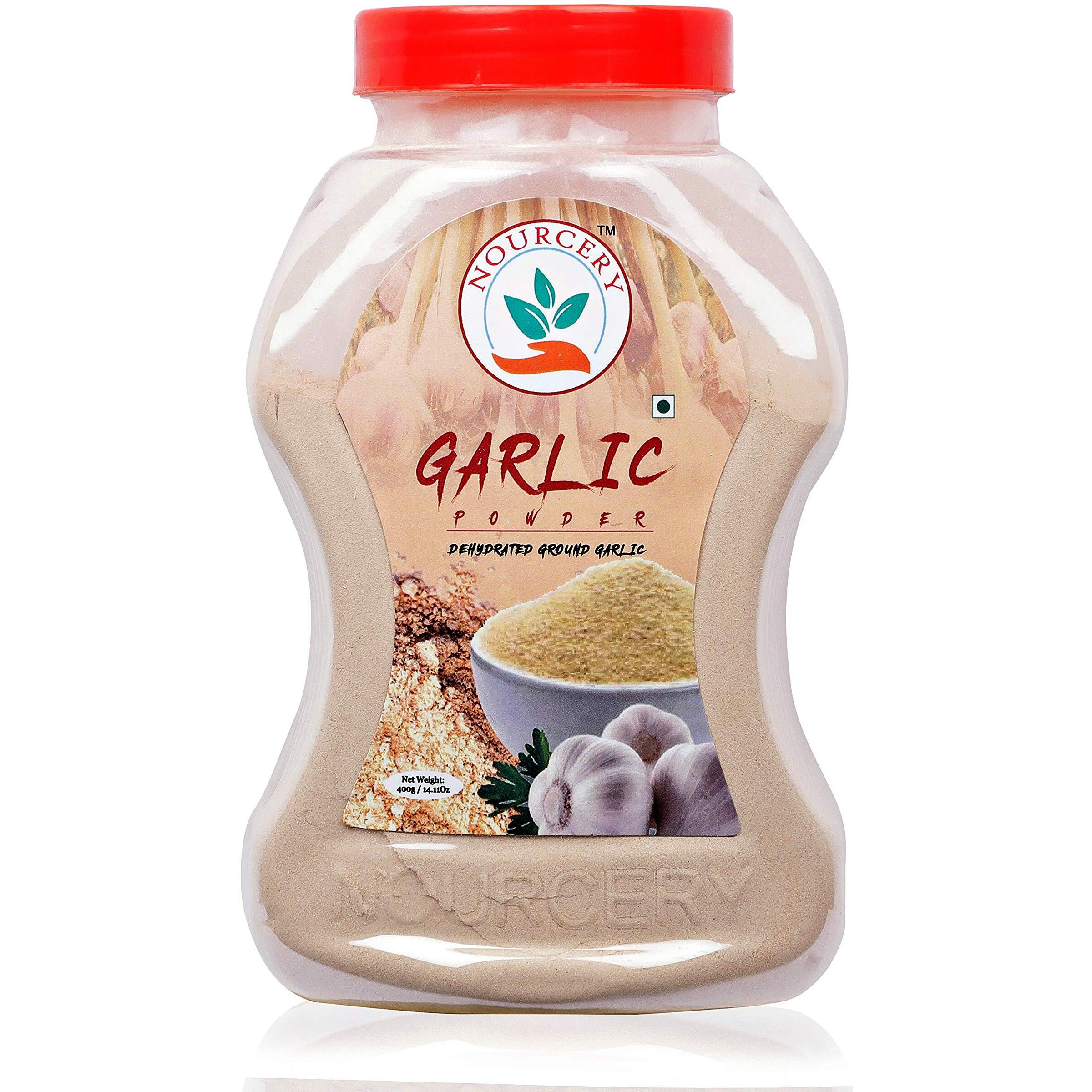 Nourcery Garlic Powder, 400g (DEHYDRATED GROUND GARLIC)