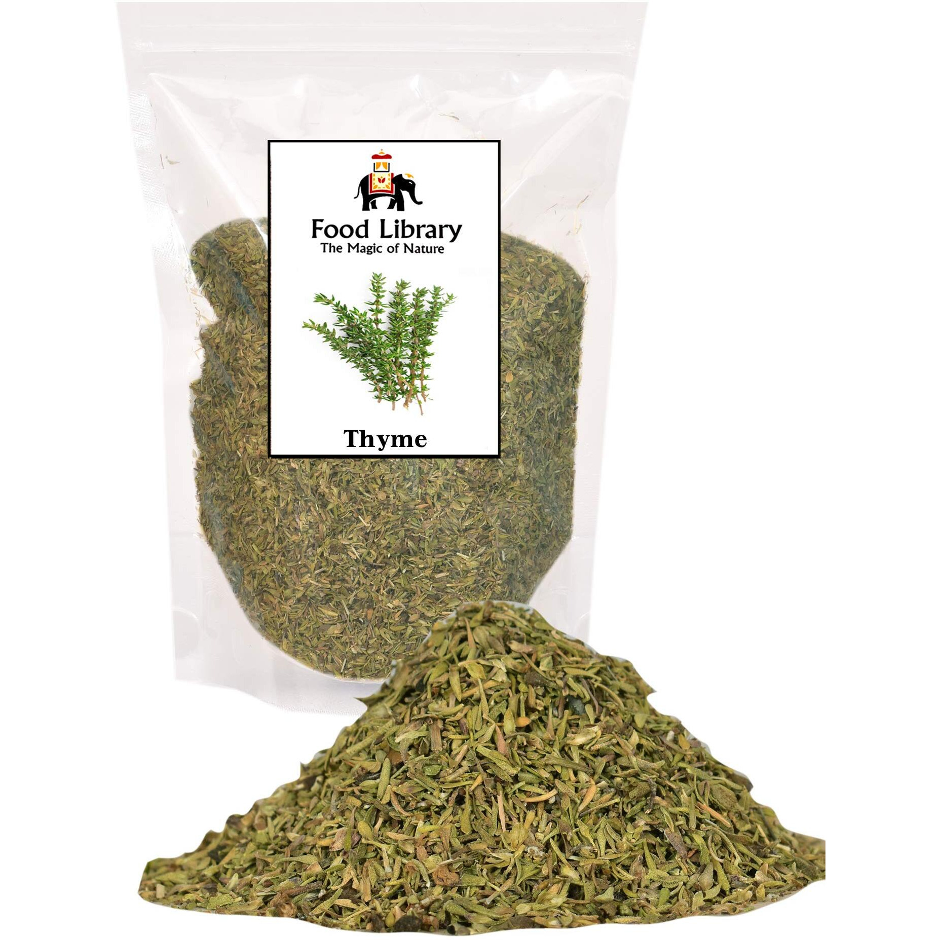 Food Library Dried Thyme Leaves (400 g)