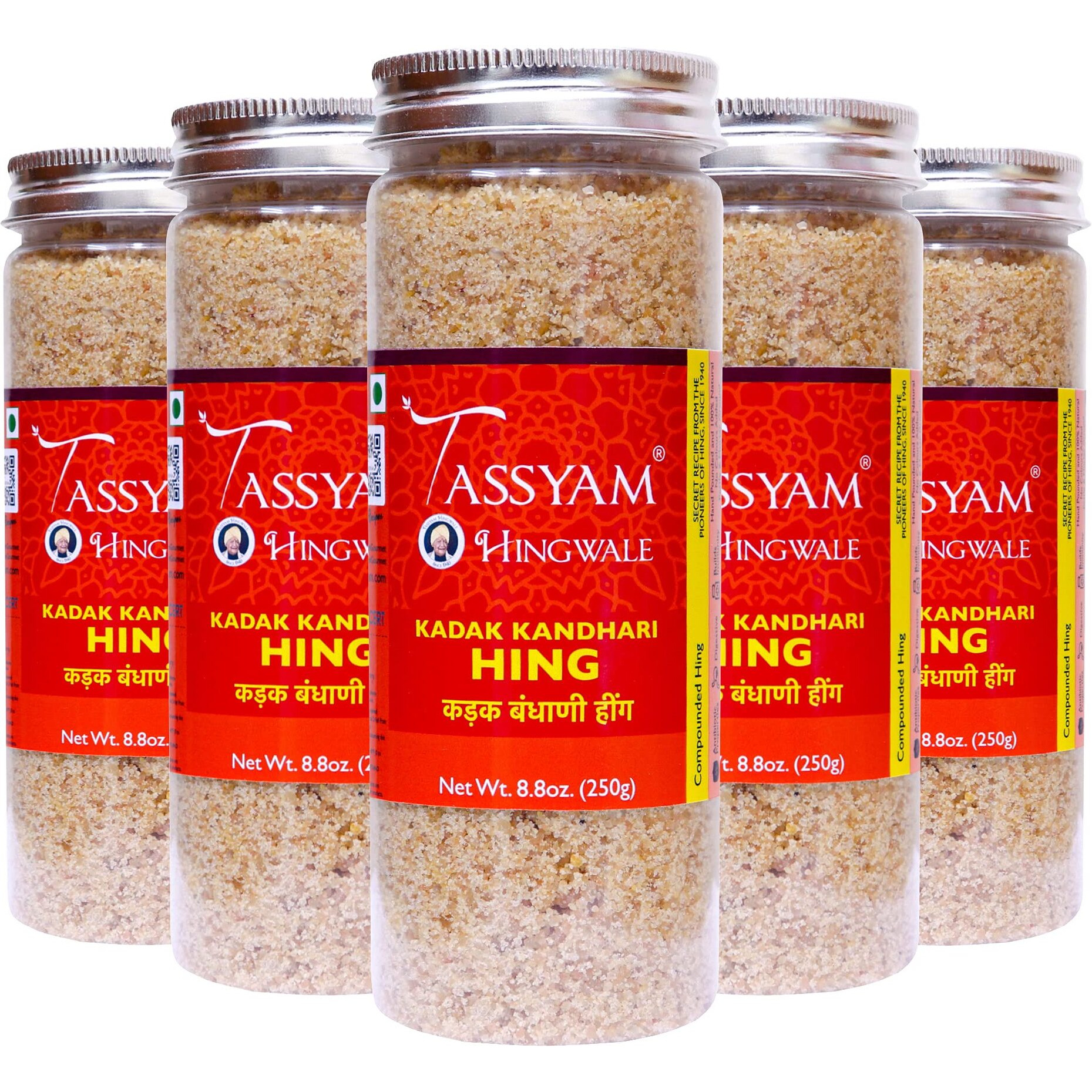 Tassyam Hingwale Kadak Kandhari Hing 1.25g (5X 250g) | Hand Pounded & Natural Perungayam