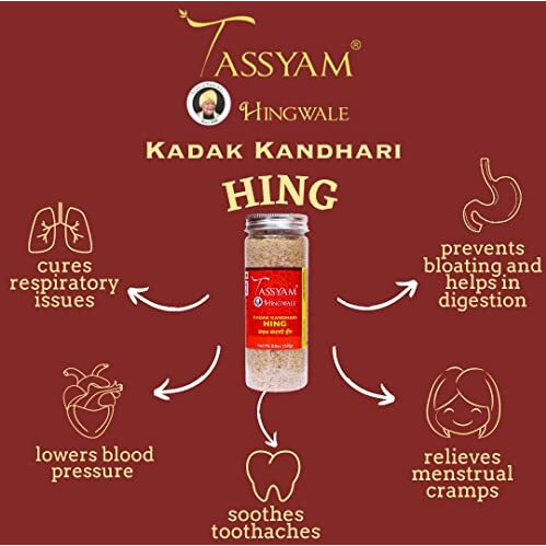 Tassyam Hingwale Kadak Kandhari Hing 500g (2X 250g) | Hand Pounded & Natural Perungayam