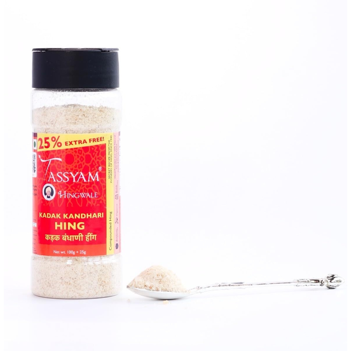 Tassyam Organics Hingwale Kadak Kandhari Hing 125g | Hand Pounded & Natural