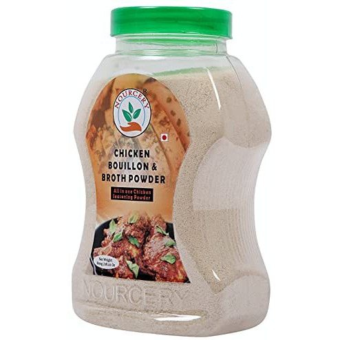 Nourcery Chicken Bouillon & Broth Powder, 800Gm (All In One Chicken Seasoning Powder)