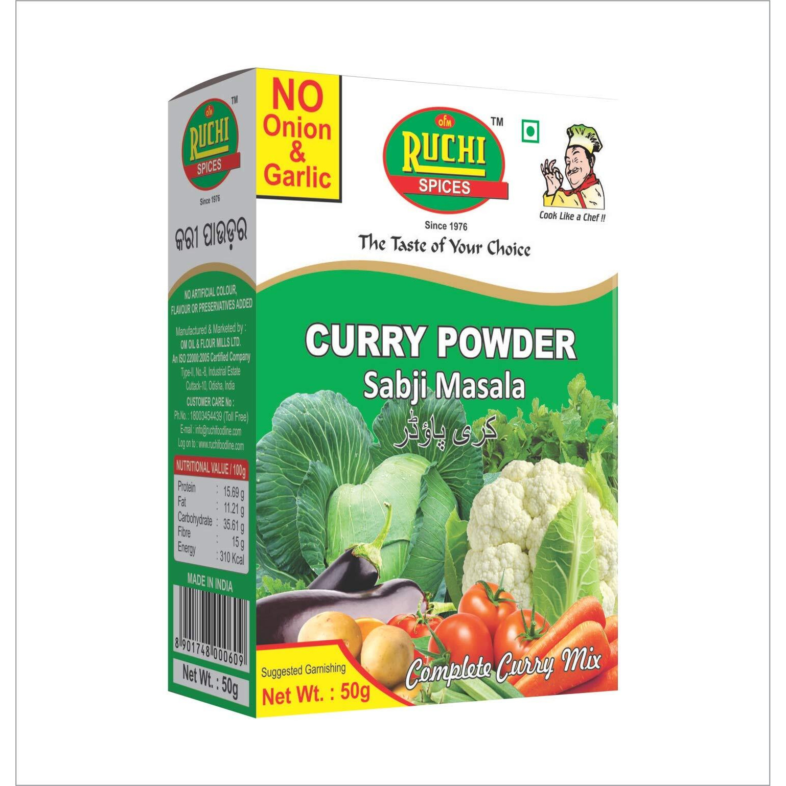 Ruchi Spices Combo(Curry Powder 100Gm, Chicken Masala 100Gm, Meat Masala 100Gm, Garam Masala 50Gm), Garlic