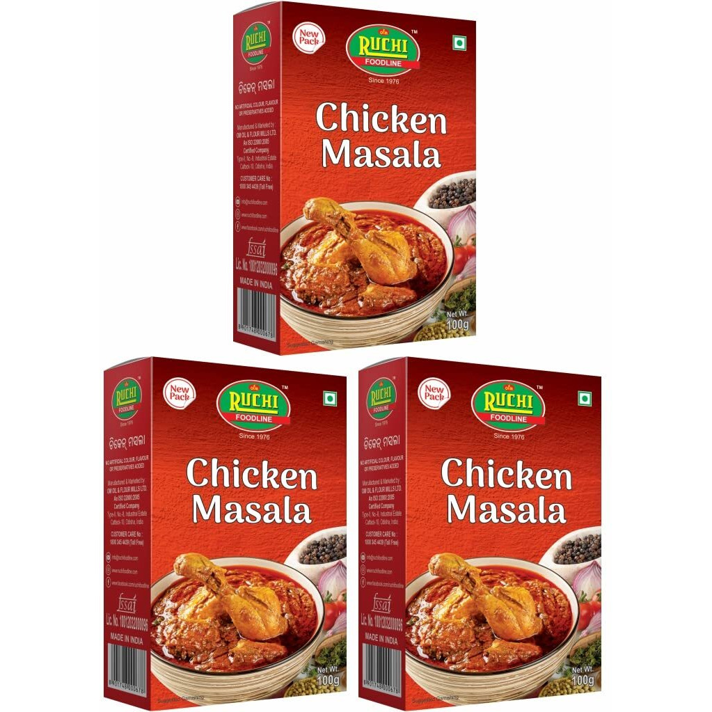 RUCHI Chicken Masala 100GM (Pack of 3)
