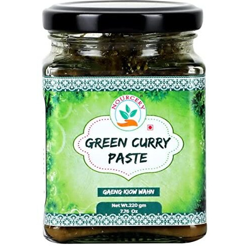 Nourcery Thai Green Curry Paste, 220g Jar [GAENG KIOW WAHN]