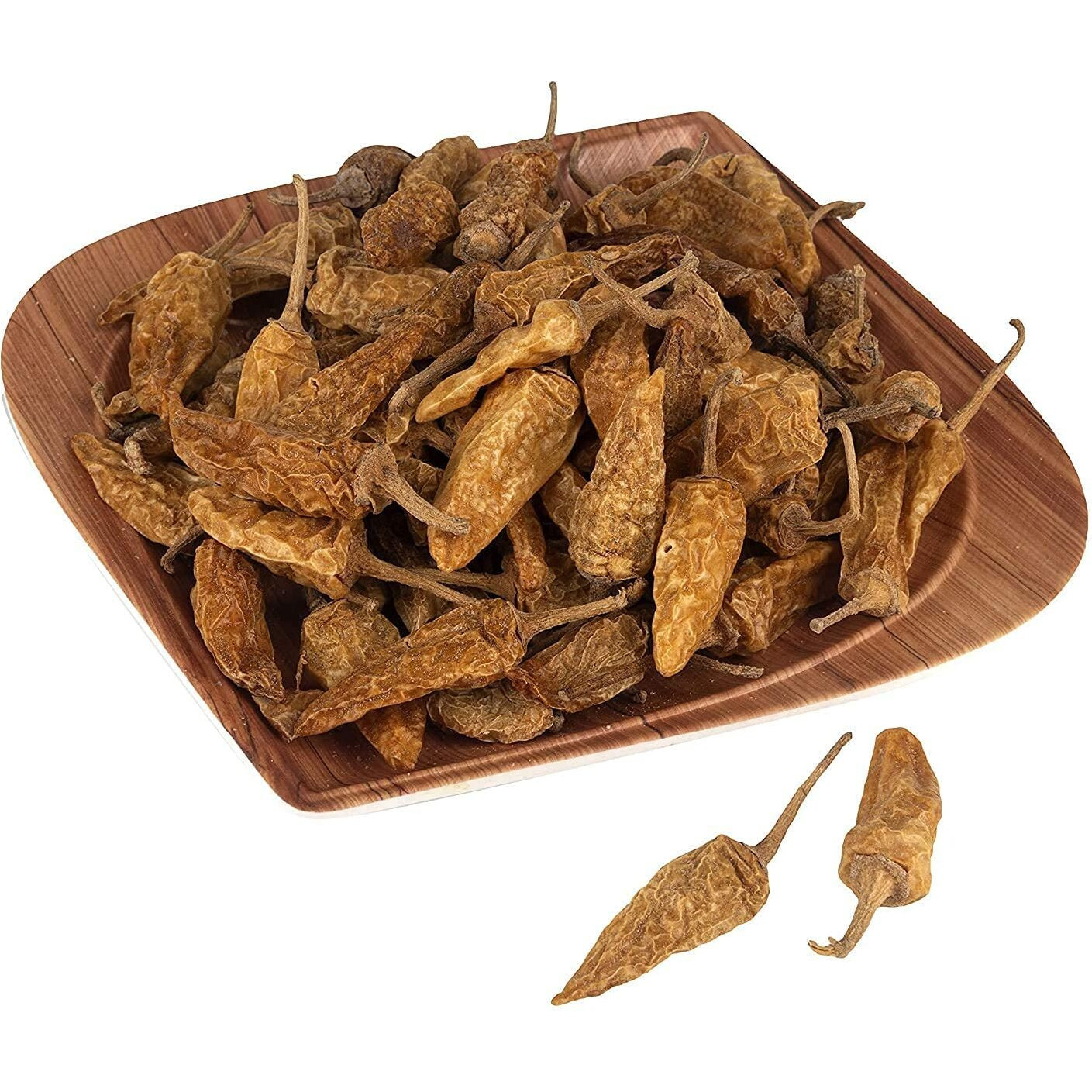 LJL Traders Kerala Special Sun Dried Salted Curd Chillies / Curd dip Chilly Dried / Sandige menasu/ Kondattam Mulaku - 100 g
