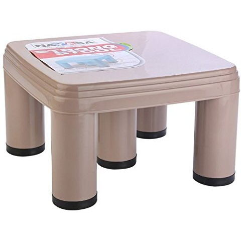 Nayasa Strong Patla 517 | Durable Stool for Home | Light Weight Stool | Multipurpose Stool | Stool for Kitchen and Bathroom | Brown