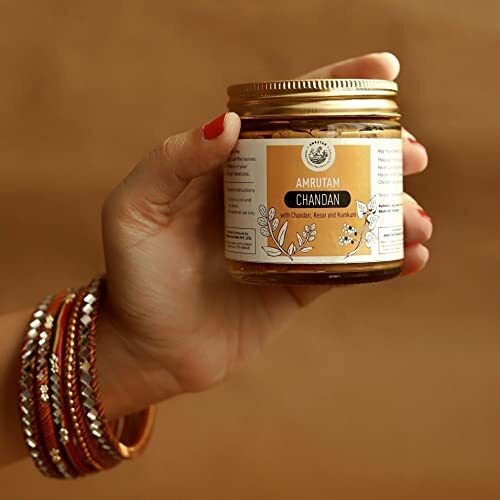 AMRUTAM Chandan (70Gms)|For Puja, Tilak, Hawan Pooja, Yoga & Meditation - Softgel