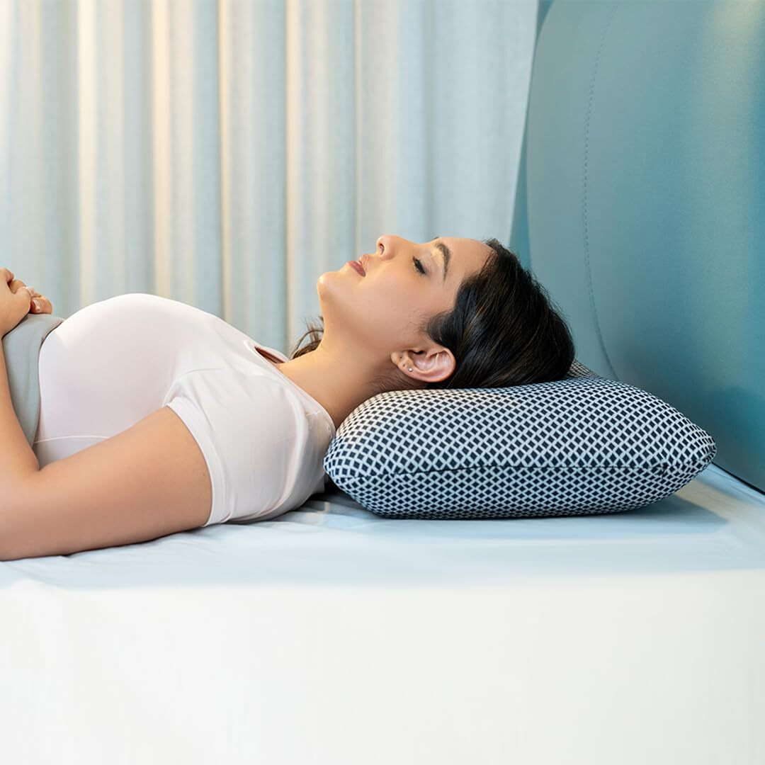 WELLGIVER ComfortCloud Orthopedic Memory Foam Pillows | Cervical Pillow for Neck and Shoulder Pain with Removable Zipper Cover (ComfortCloud-Midnight Blue-Pack of 2)