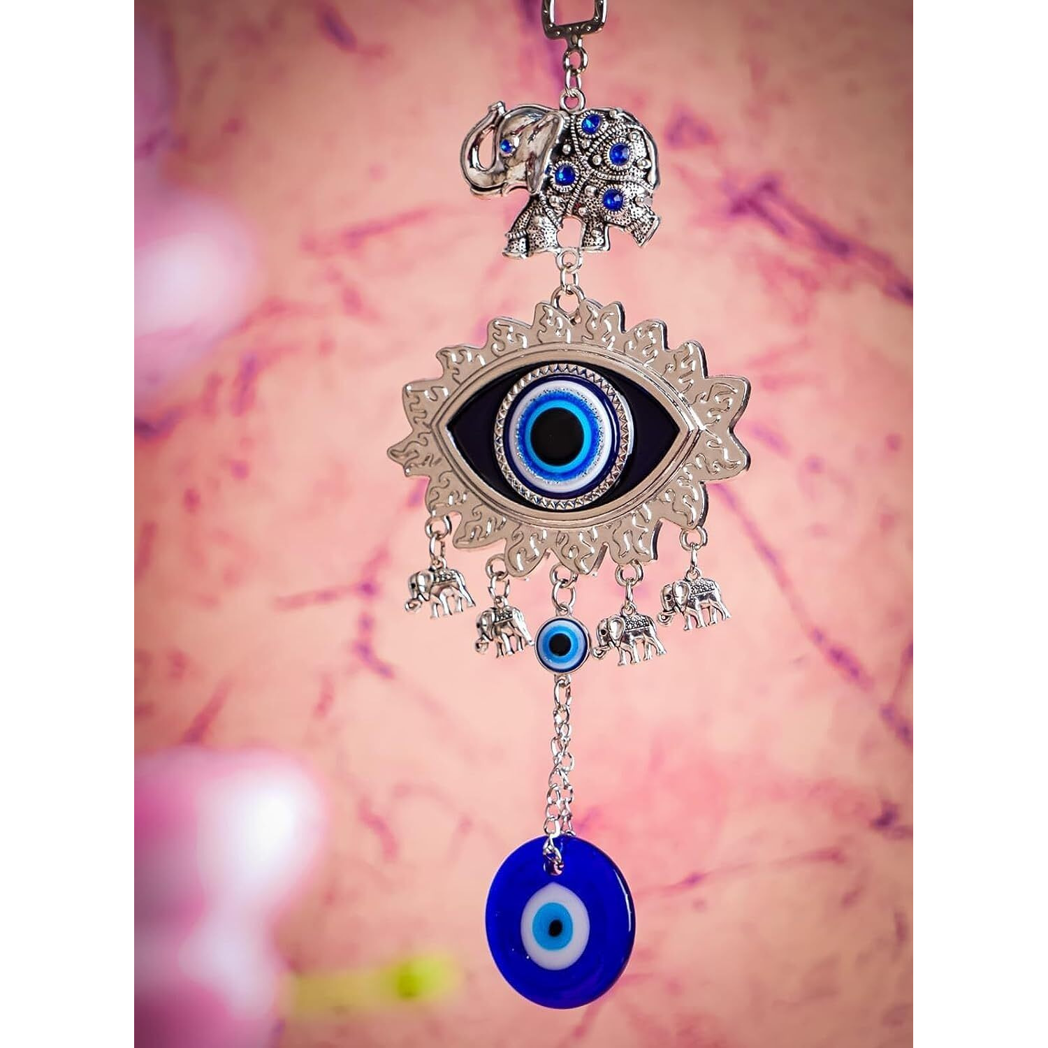 DT DECTONE Evil Eye Hanging for Car, Home Entrance Door Decoration, House Door Decoration, Nazar Battu for Home Protection, Prosperity at Office and Home