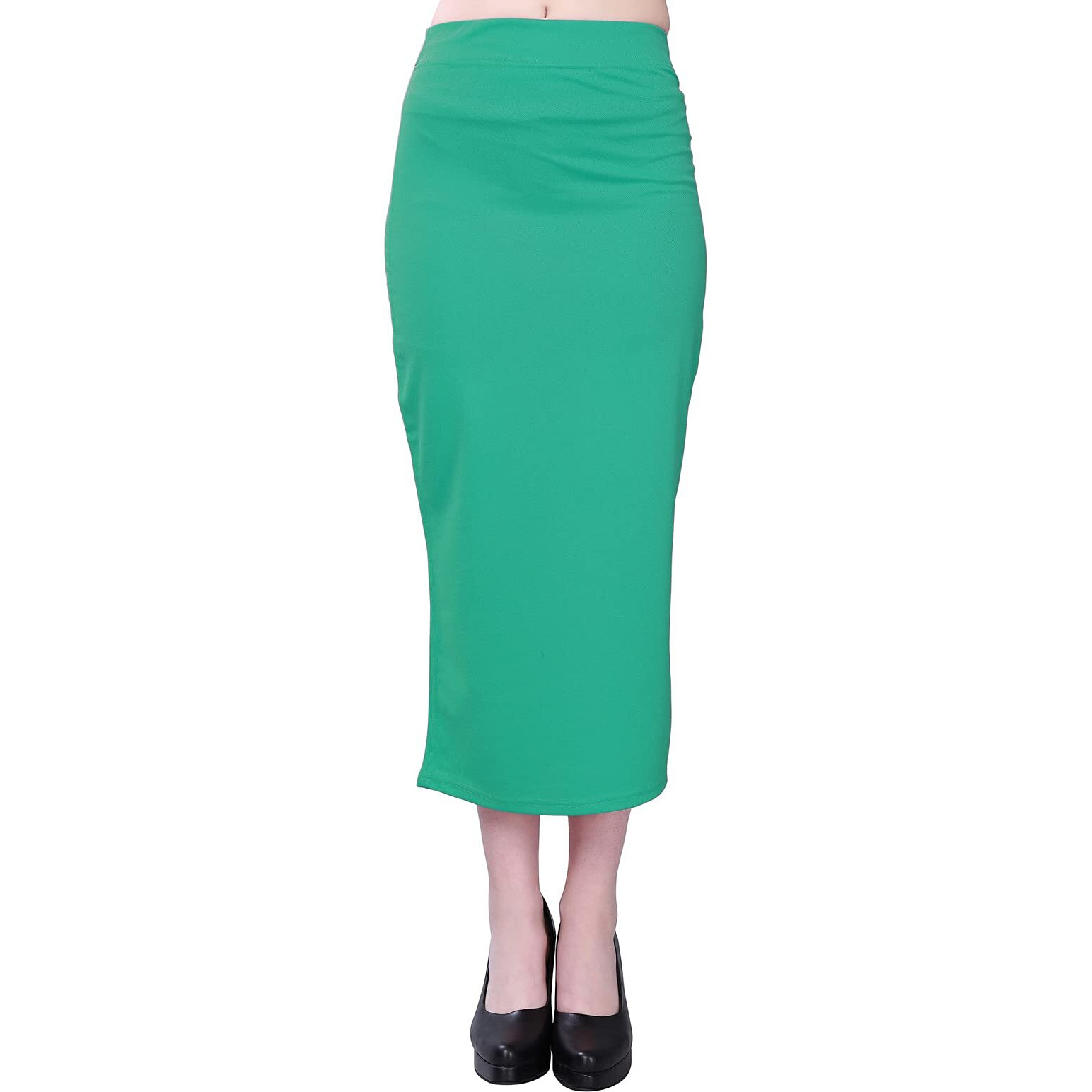 Selvia Womens Lycra Full Elastic Saree Shapewear Patticoat (180TKN122-XL_Rama)