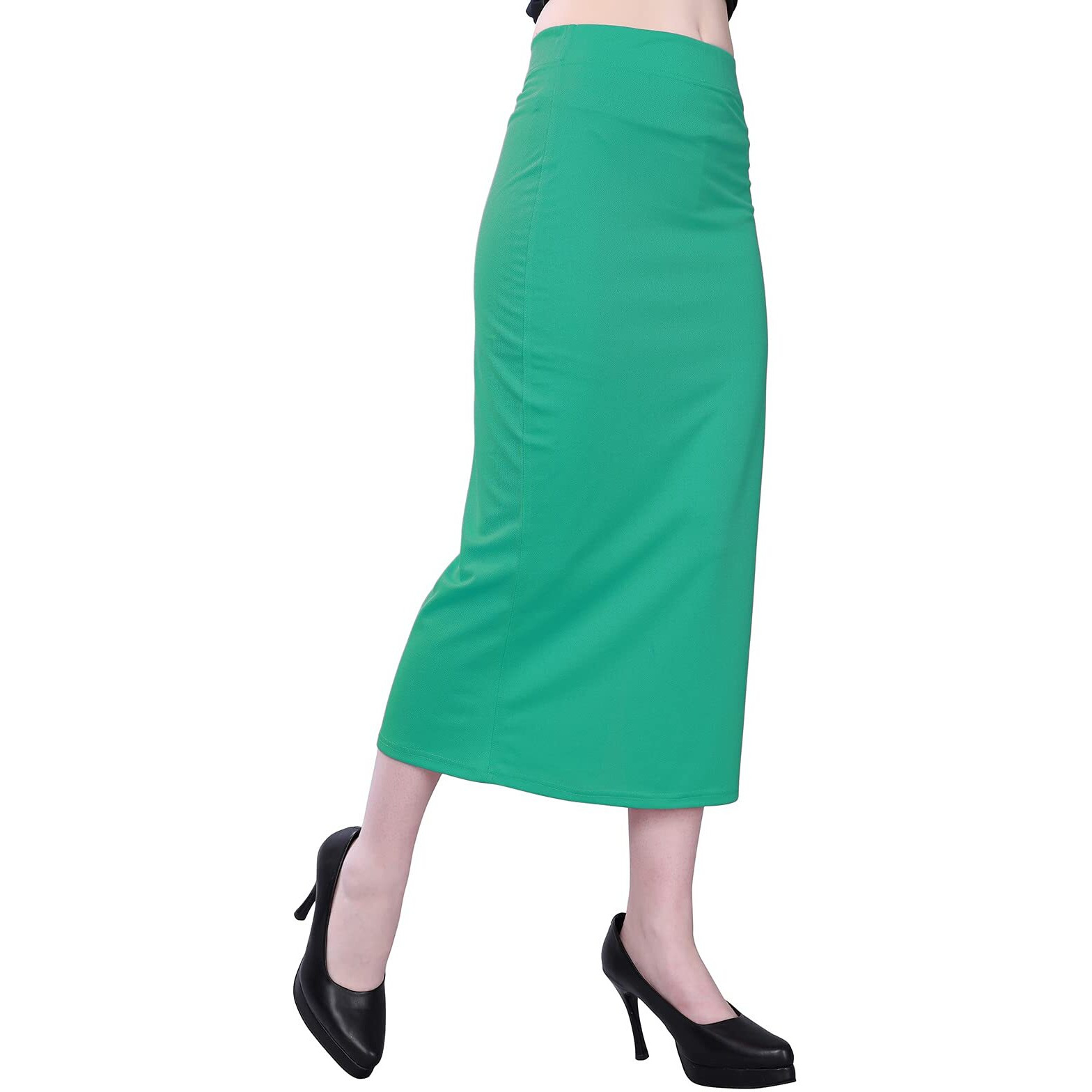 Selvia Womens Lycra Full Elastic Saree Shapewear Patticoat (180TKN122-XL_Rama)