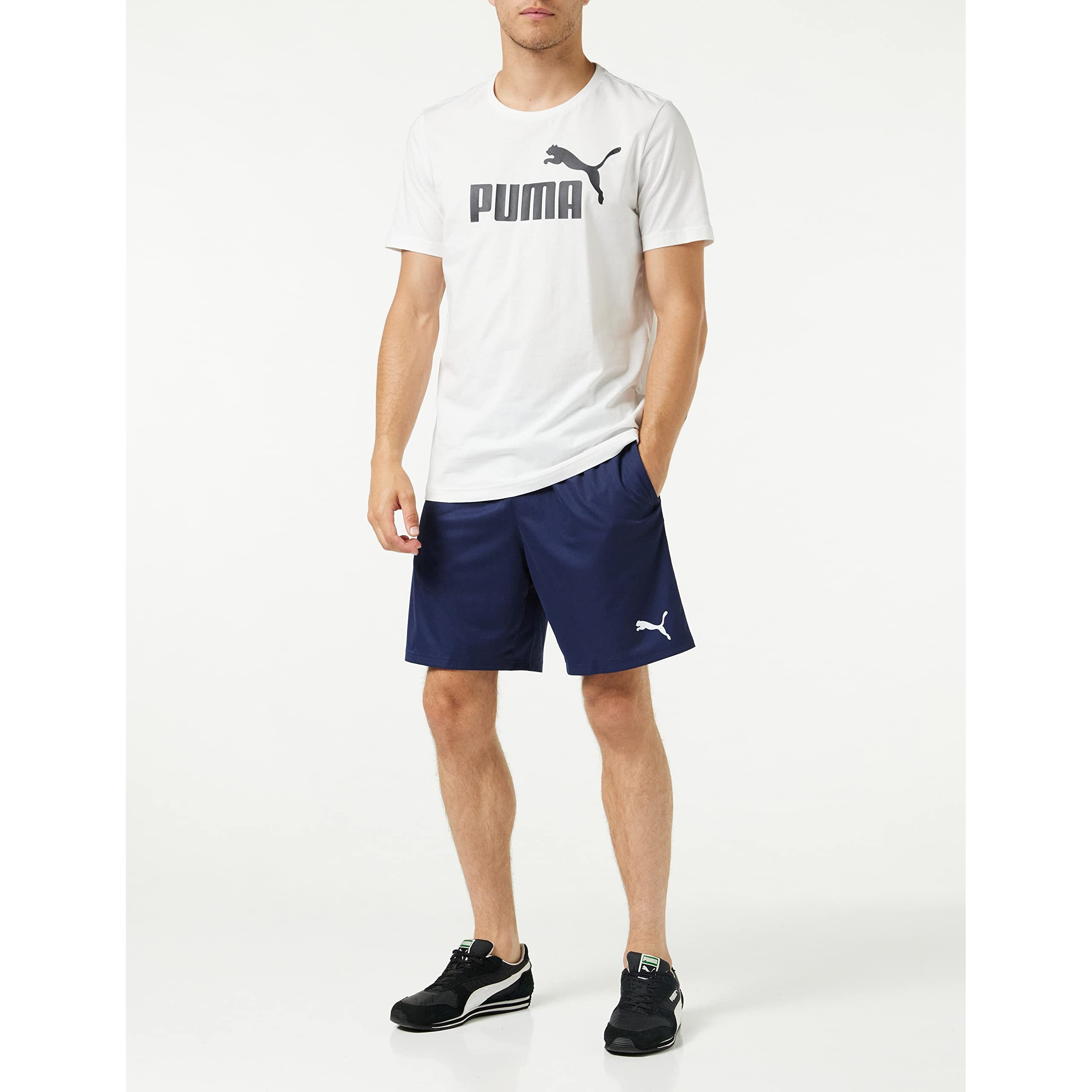 Puma Mens Bermuda Shorts (65733606_Peacoat-White_S)
