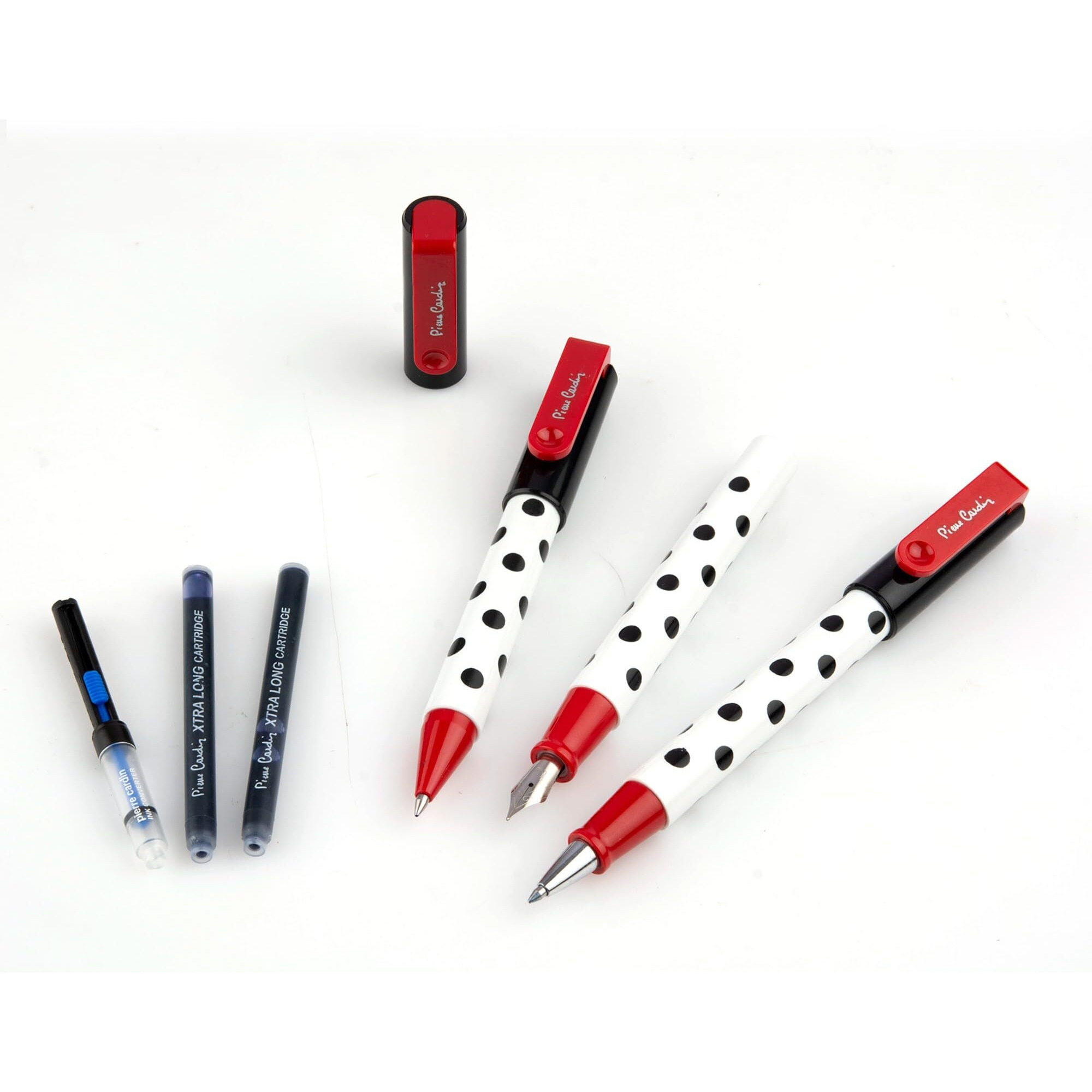Pierre Cardin Premium Hollywood Pen Gift Set With Free Converter & Long Cartridges | Ideal For Rakhi & Festive Gifting | Blue Ink