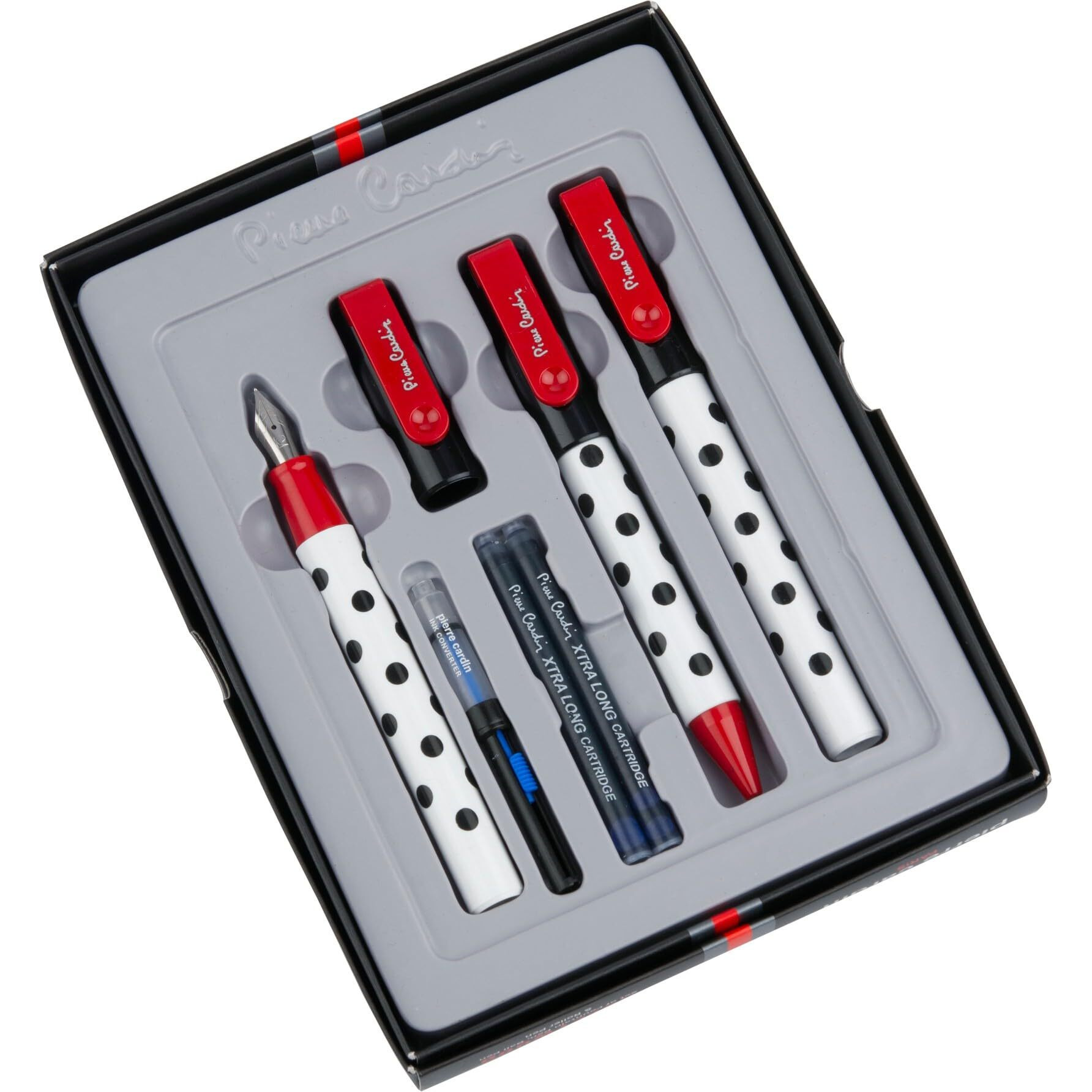 Pierre Cardin Premium Hollywood Pen Gift Set With Free Converter & Long Cartridges | Ideal For Rakhi & Festive Gifting | Blue Ink