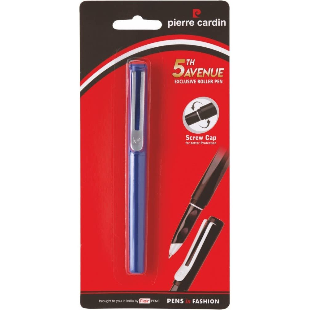Pierre Cardin Premium 5th Avenue Metal Roller Ball Pen | Ideal For Rakhi & Festive Gifting | Blue Ink