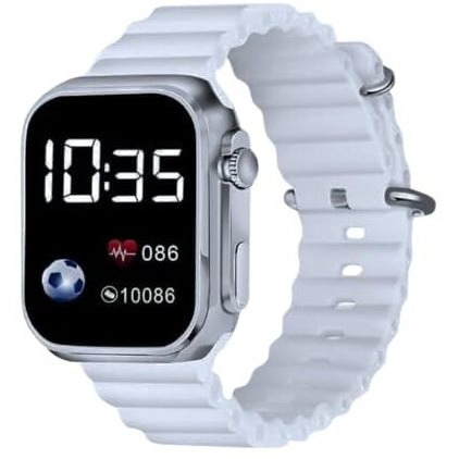 ZOVUTA Digital Dial Waterproof Smart Design LED Display Kids Watch for Boys & Girls, Men and Women, Birthday Gift, Rakhi Gift (Age 4-15 Years) (New-Ultra Grey)