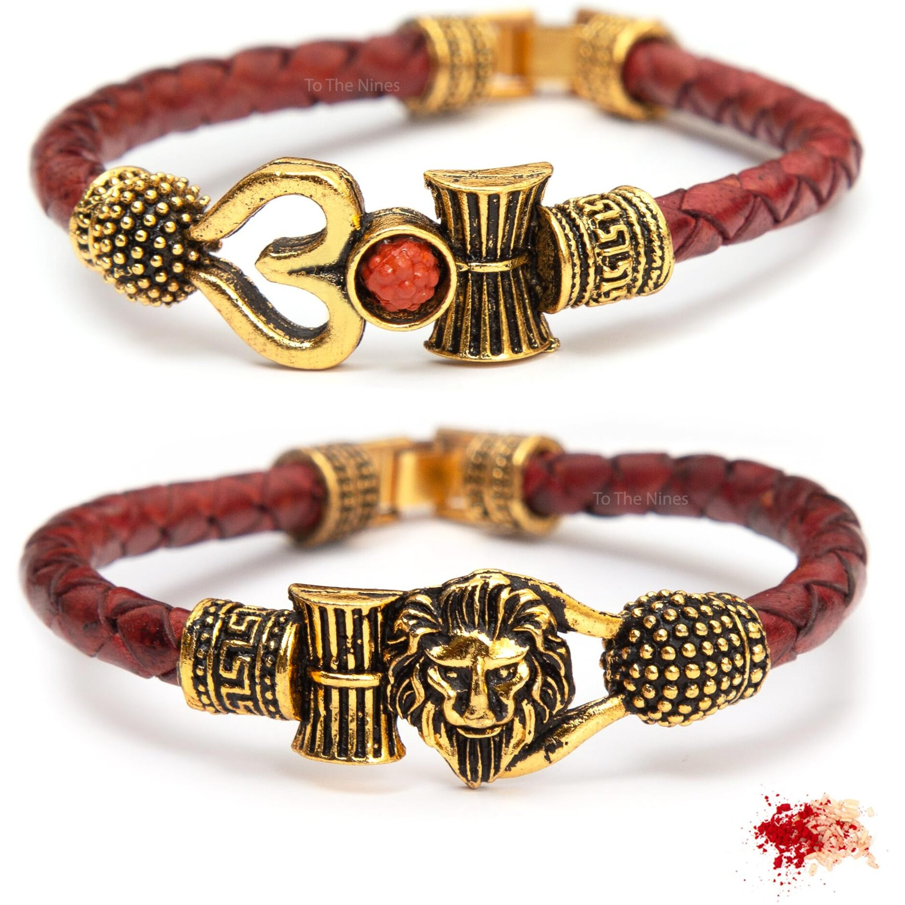 To The Nines Brown Rakhi For Brother With Tilak Material & Greeting Card - Pack Of 2 For Women