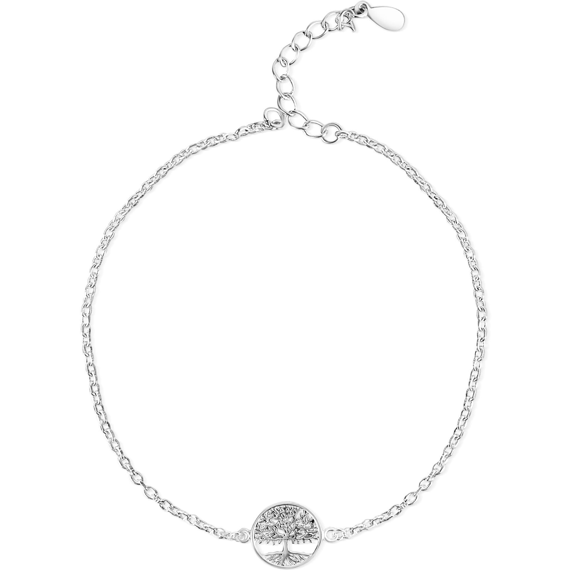 Silver Chest 925 Silver Rakhi for Brother - Pure Chandi Rakhi for Men and Boys in Moli Dhaga with Authenticity Certificate | Design -Tree of Life Charm