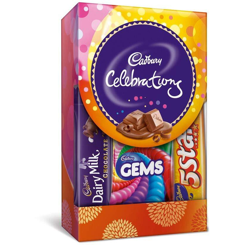 Rakhi Gift for Brother with Chocolates Gift Combo - Premium Rakhi with Chocolates and Roli Chawal Tika - Rakhi for Brother - Rakhi with Cadbury Celebration Gift Hamper