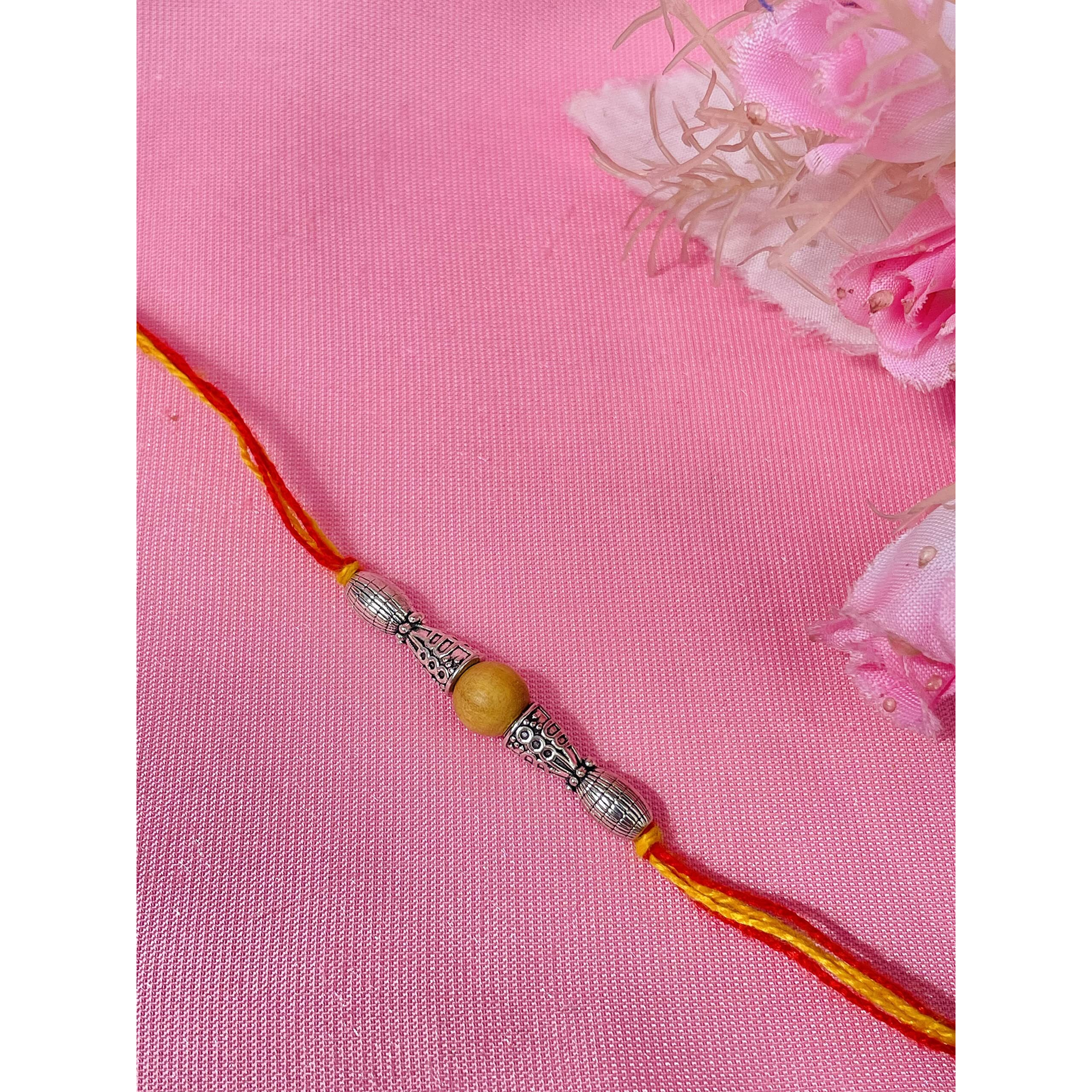 RDK Original Handcrafted Sandalwood Dora Rakhi Chandan Rakshbandhan Rakhis for Bhaiya Brother Bhai Bro For Men