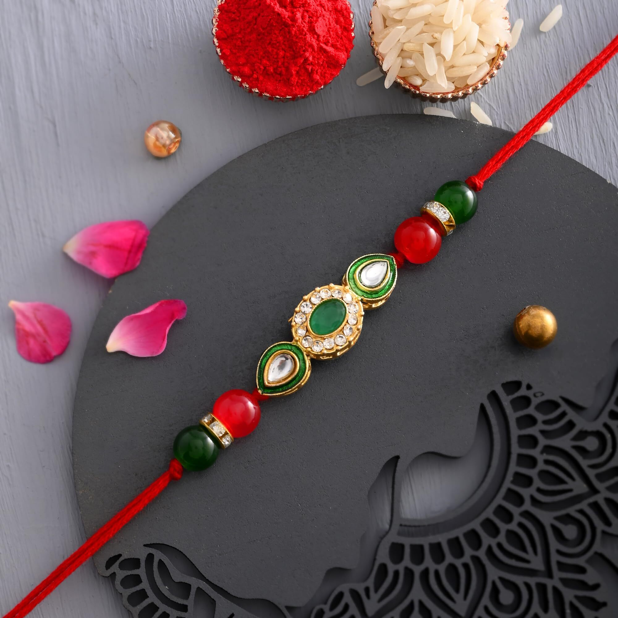 TONKWALAS Rakhi for Brother | Pack of 5 | Rakhi for Brother With Gift Combo Set | Rakhi Gift Hamper | Rakhi Gift For Brother (MUG-5-C26)