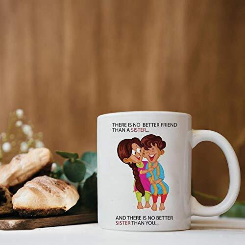 The Purple Tree Rakshabandhan Rakhi Gift Mug for Sister and Brother Mug (330 ml, Pack of 1), Rakhi Gift for Sister Brother, Rakhi Mug, rakshabandhan Gift Mug, Gift for Brother, Gift for Sister