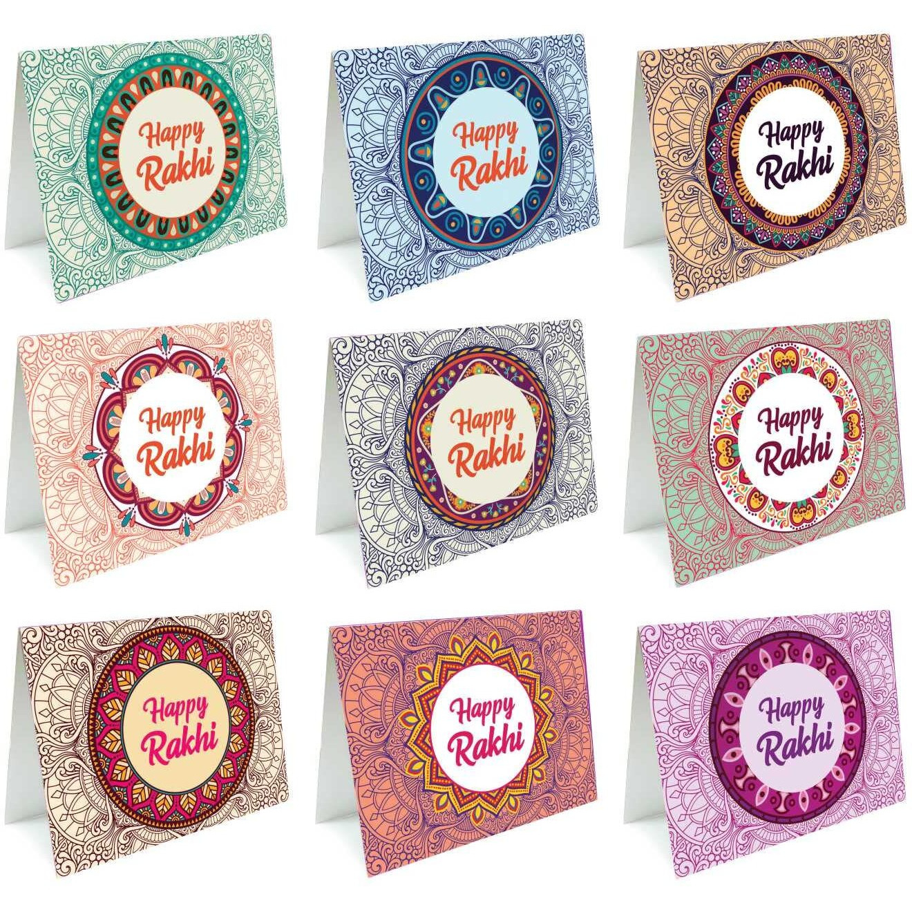 SVM CRAFT Rakhi greeting cards, Note cards, greeting cards, Best Brother Ever Cards for Rakhi or Other DIY Love Greeting Cards for Brother Bhai Rakhi Gifts for Brother (Size 3.9 X 2.9 Inches) Greeting Card (Multi color, Pack of 18), Raksha bandhan cards, happy Rakhi cards