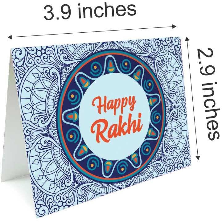 SVM CRAFT Rakhi greeting cards, Note cards, greeting cards, Best Brother Ever Cards for Rakhi or Other DIY Love Greeting Cards for Brother Bhai Rakhi Gifts for Brother (Size 3.9 X 2.9 Inches) Greeting Card (Multi color, Pack of 18), Raksha bandhan cards, happy Rakhi cards
