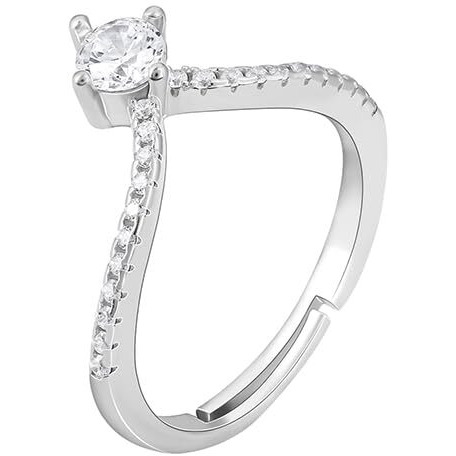 GIVA 925 Silver Groovy Vanki Ring, Adjustable |, Rakhi Rakshabandhan Gift for Sister Bhabhi, Gifts for Women & Girls | With Certificate of Authenticity and 925 Stamp | 6 Months Warranty*