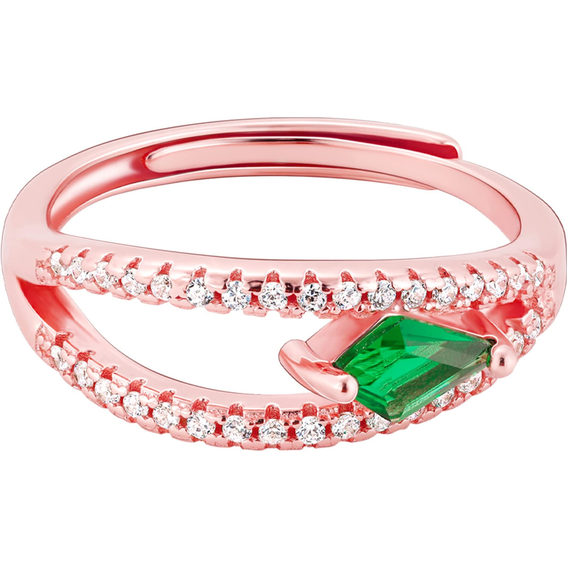 GIVA 925 Silver Rose Gold Layered Ring, Adjustable Rakhi Rakshabandhan Gift for Sister Bhabhi, Gifts for Women & Girls| With Certificate of Authenticity and 925 Stamp | 6 Month Warranty*