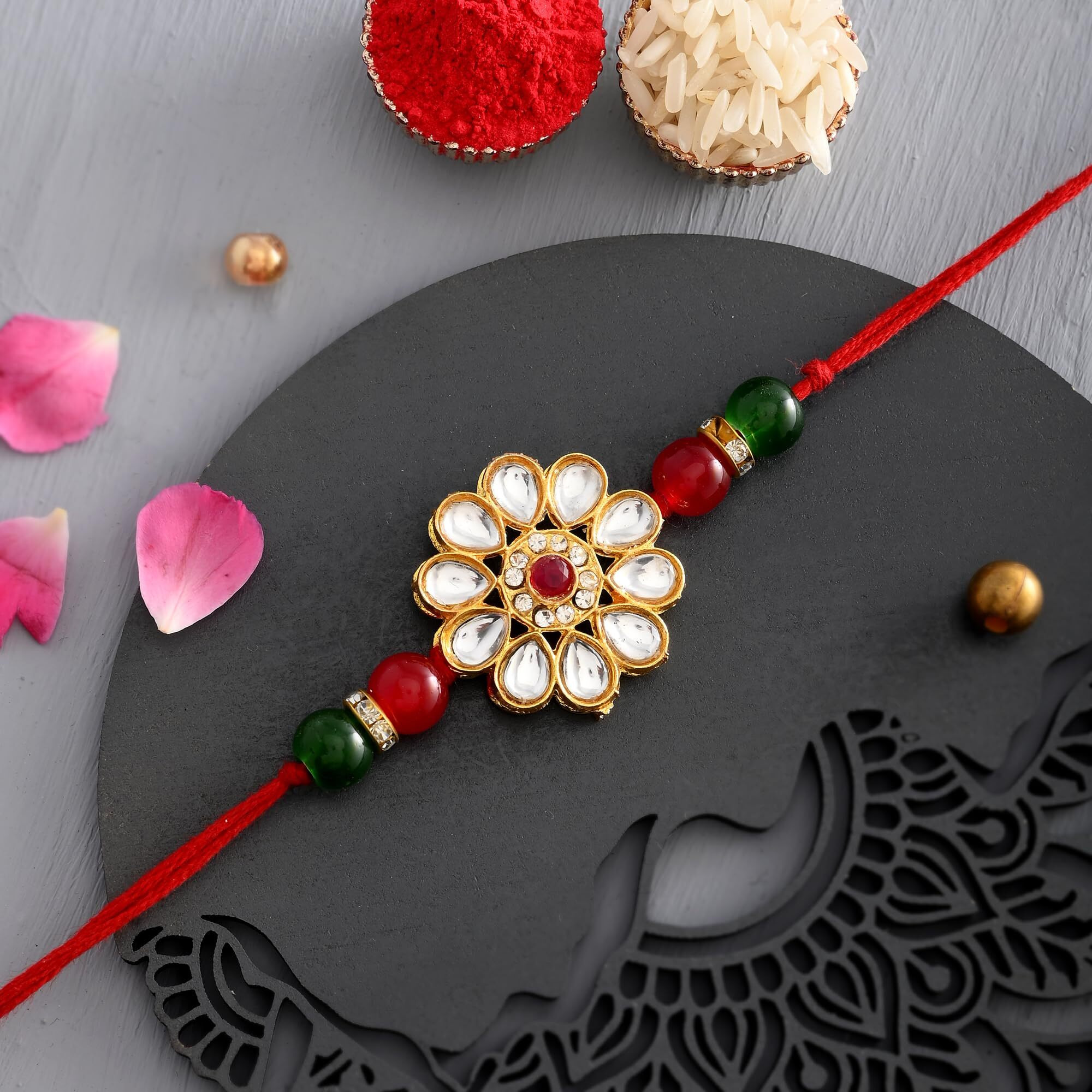 TONKWALAS Rakhi For Brother,2 Rakhi With Printed Sipper and Keychain Combo Set | 600 Ml Sipper with Keychain I Tilak Set and Greeting Card | Best Rakhi Gift For Brother (KSIP-3-C25-C6)