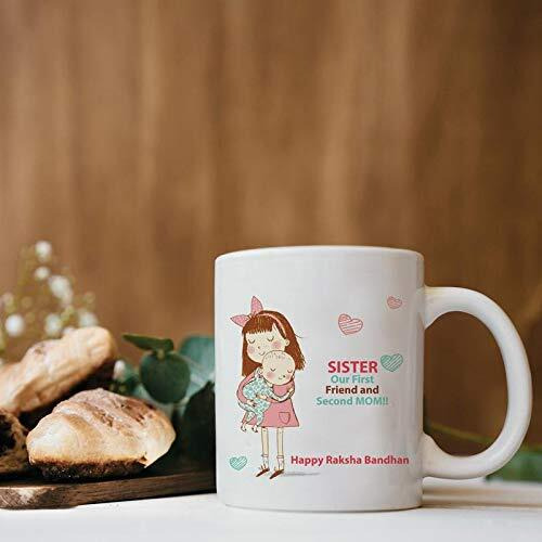 The Purple Tree Rakshabandhan Rakhi Gift Mug for Sister and Brother Mug (330 ml, Pack of 1), Rakhi Gift for Sister Brother, Rakhi Mug, rakshabandhan Gift Mug, Gift for Brother, Gift for Sister