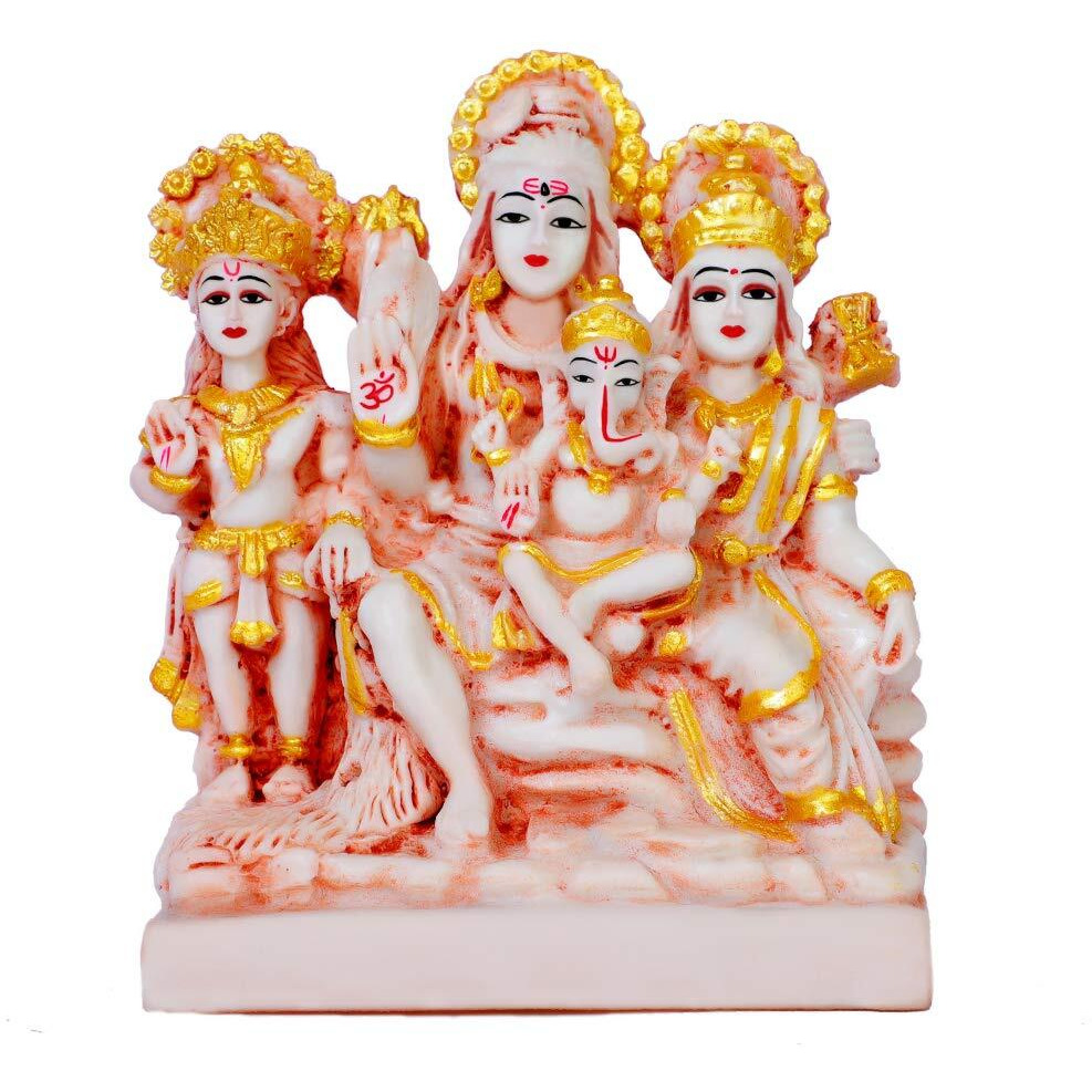 Shiv parivar murti Marble Shiv parivar murti Ganesh Parvati murti Shiv parivar with shivling Shiv Parvati Idol Shiv Parvati murti Shiva Parvati Idol mi11