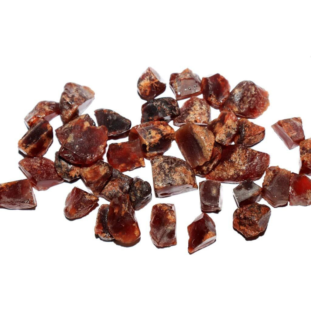 RR SHEIKH GEMS Natural Hessonite(Gomed) Rough Raw Rock Healing Crystal Gemstones