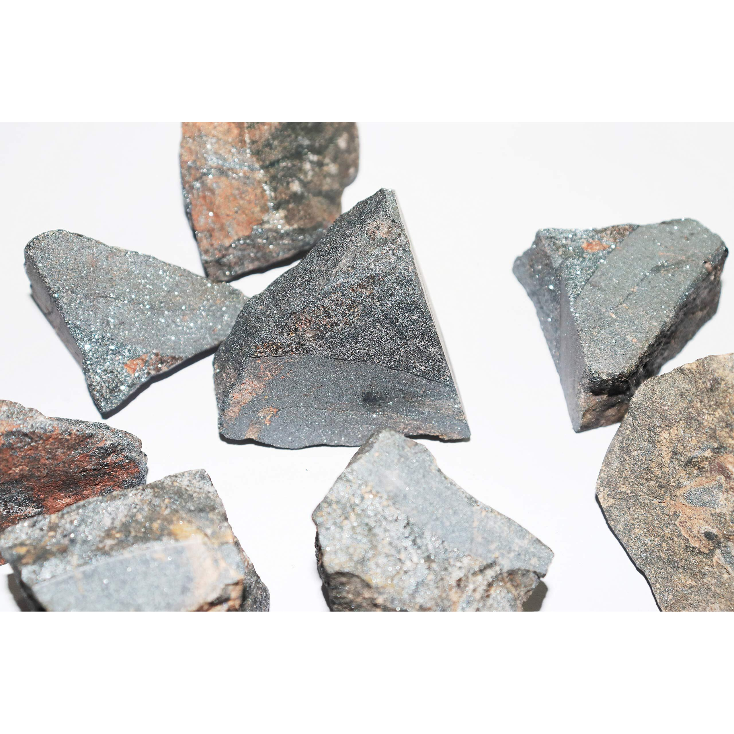 R.R. SHEIKH GEMS 100 GM Hematite Stone Rough Gemstones Raw Rock Specimen Healing Crystal Gemstones