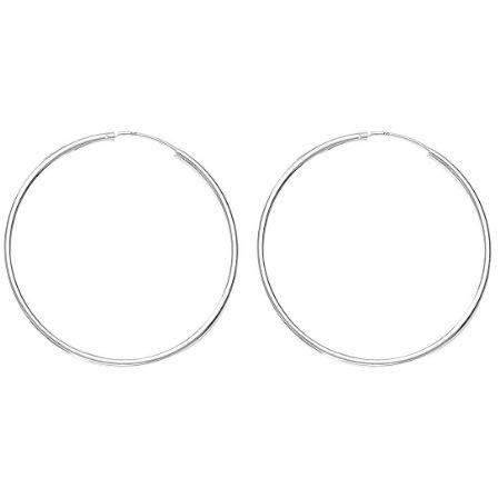 Ananth Jewels 925 Silver BIS HALLMARKED HOOP Earrings for Girls and Women 16 MM
