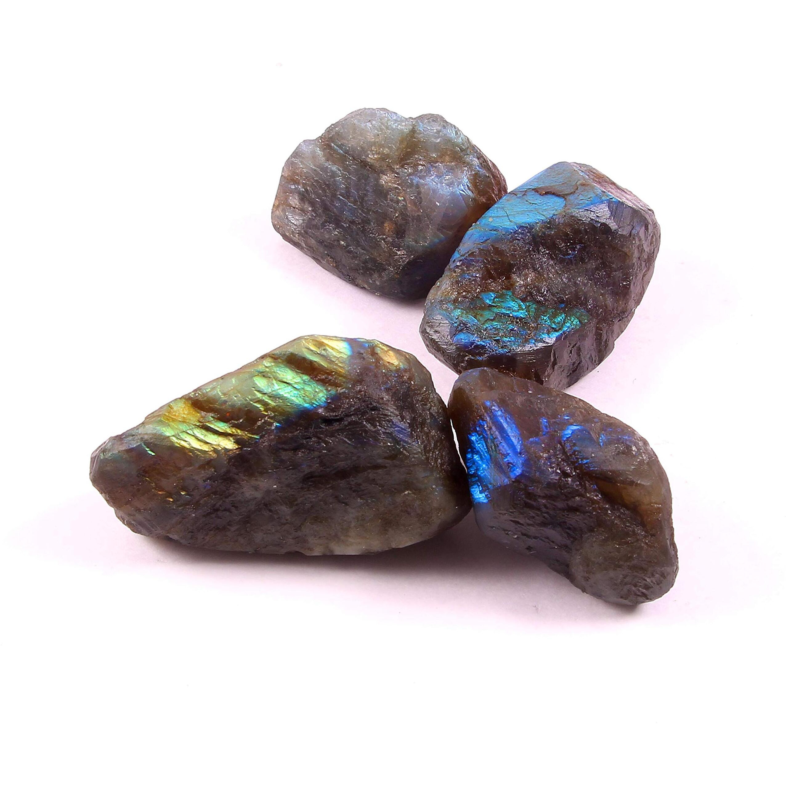 RR SHEIKH GEMS Natural Labradorite Rough Multi Fire Raw Stone Reiki Healing Crystal Gemstones
