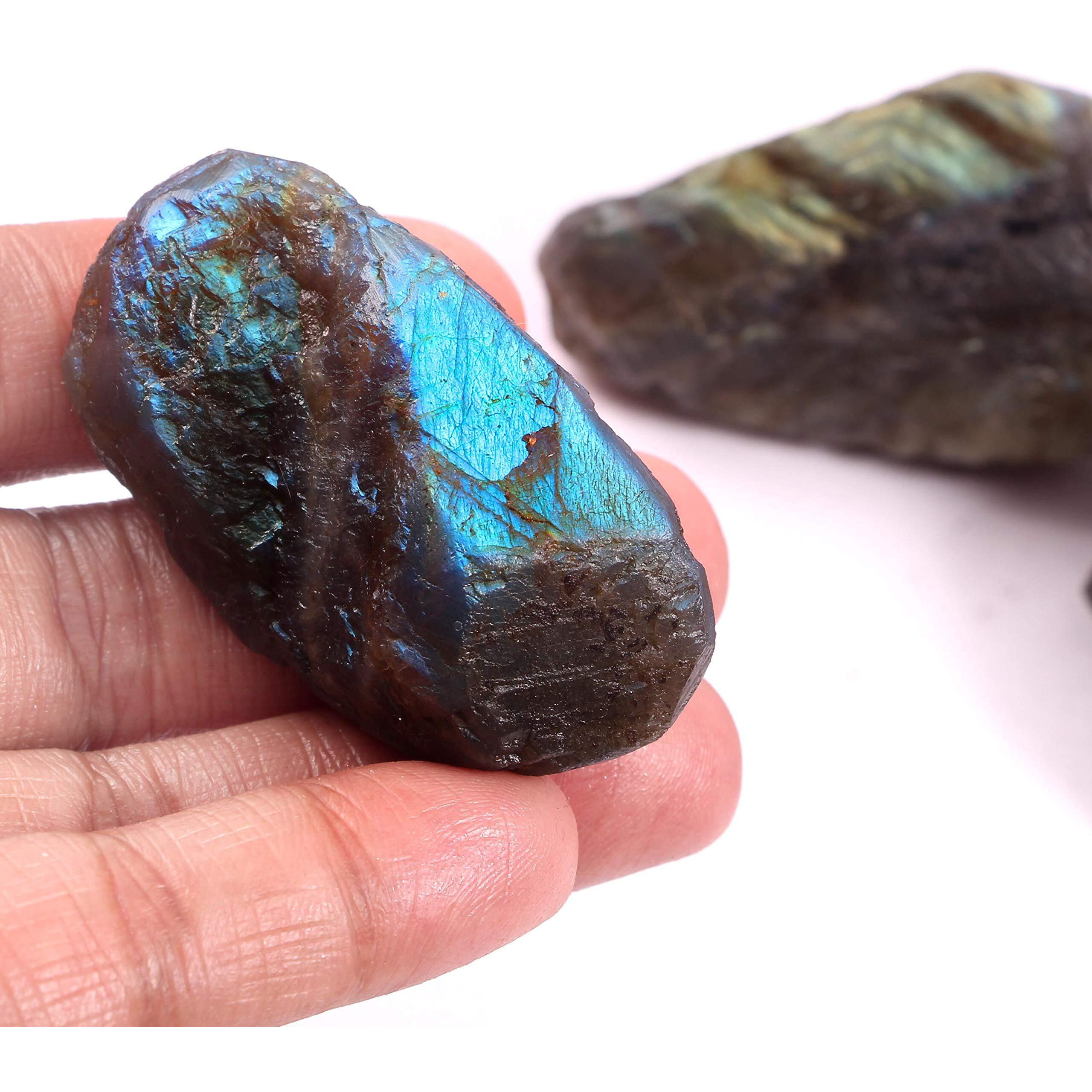 RR SHEIKH GEMS Natural Labradorite Rough Multi Fire Raw Stone Reiki Healing Crystal Gemstones