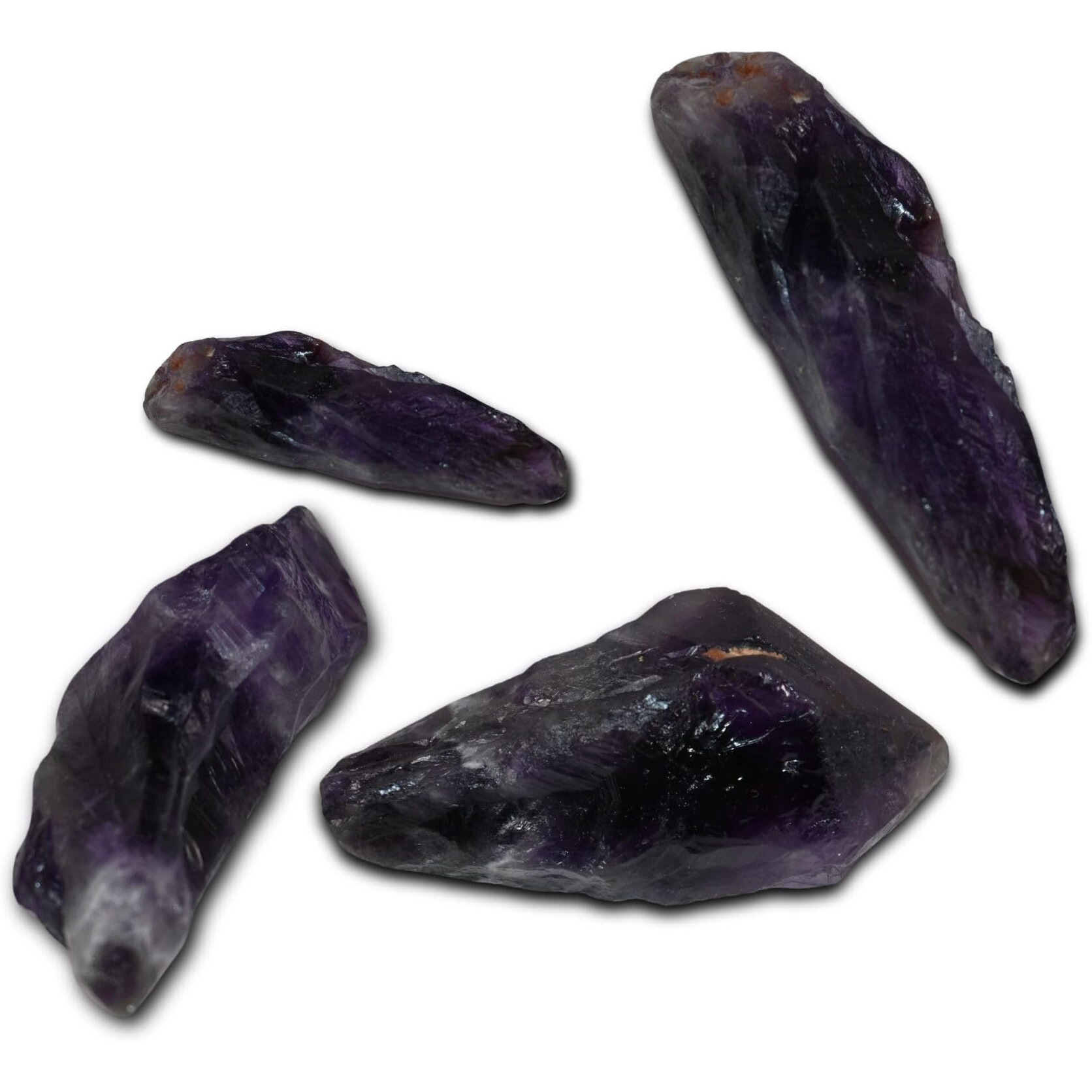 R.R. SHEIKH GEMS 250+ GM Natural Amethyst Rough Raw Rock Healing Gemstone -Set of 5-7 Stones