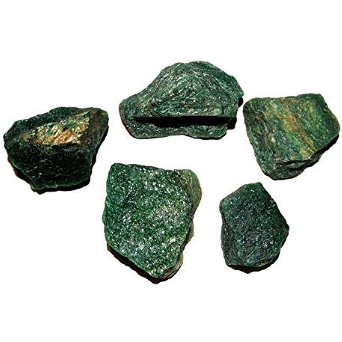 R.R. SHEIKH GEMS 200+ GM Natural Green Aventurine Rough Healing Crystal Gemstone Stone Specimen Raw Rock 200 Grams Lot (Set of 2-4 Stones, Approx. 200+ GM)