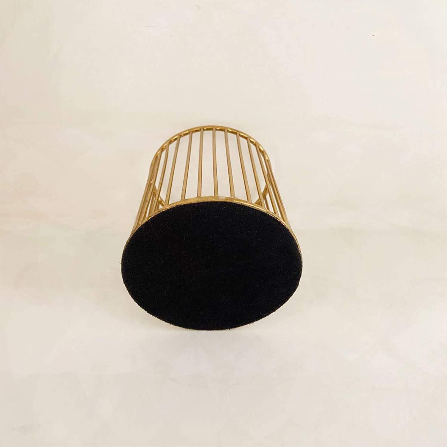 Craft Brio -A TRENDY HANDICRAFTS Metal Pen Pencil and Office Desk Stationery Organizers Holder Diwali Gifting Items (Golden, 3.5 X 3.5 X 5 Inches) - Set of 2