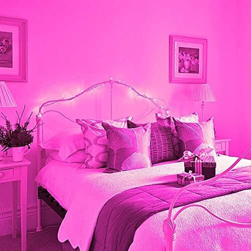 Lexton 36 Feet Long 40 LED Power Pixel Serial String/Fairy Light | Plug Sourced | Suitable for Home & Outdoor Decoration, Diwali, Christmas, Ramadan, Wedding, Party, Festival (Pack of 5, Pink)