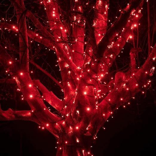 Lexton 36 Feet LED Decorative String Light | Plug Sourced | Suitable for Indoor & Outdoor Decorations, Diwali, Christmas, Wedding, Party, Lawn, (Pack of 50, Red)
