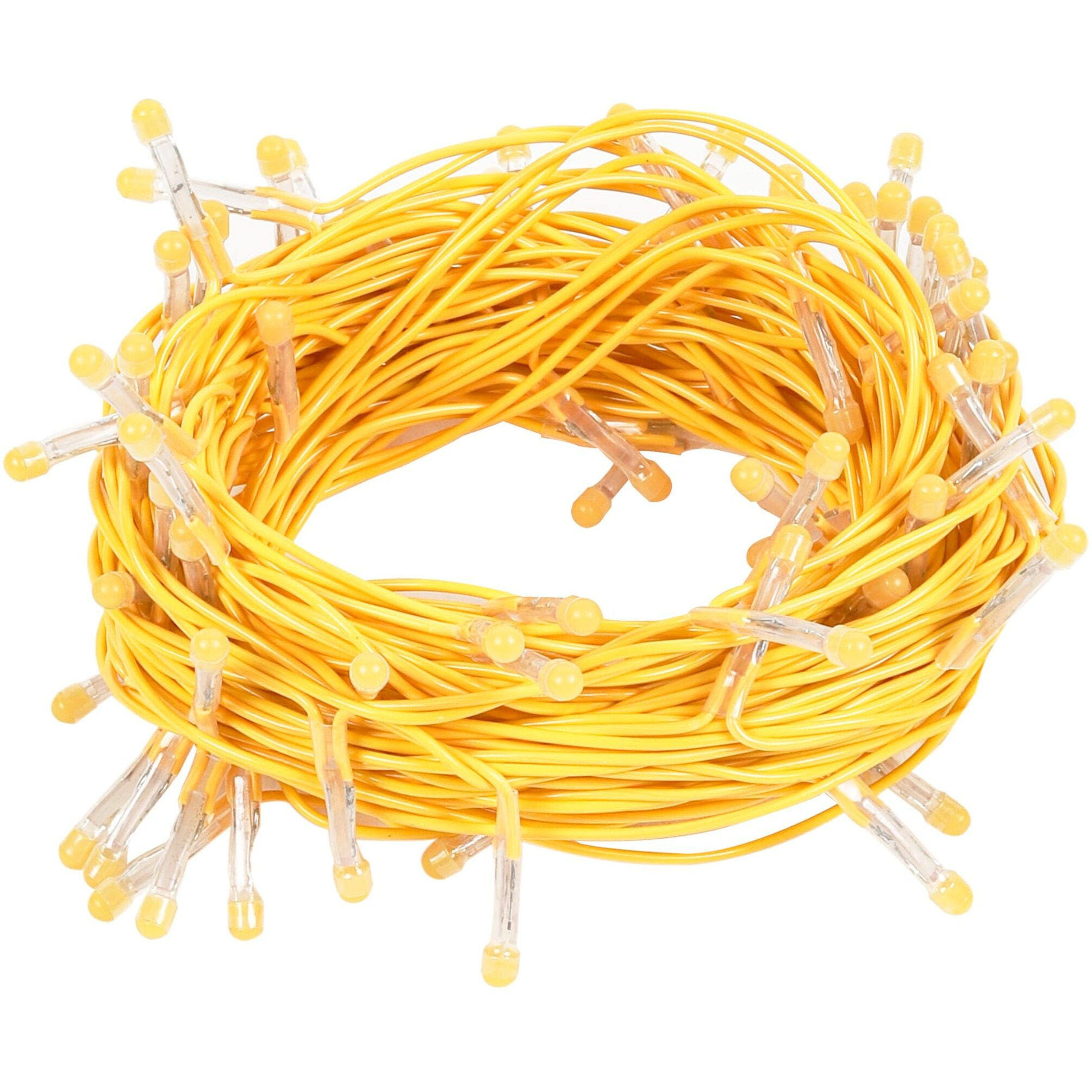 Lexton Lunar Decorative String Light/Fairy Light | 12.5 Meter, 75 LEDs | Plug Sourced | Suitable for Home & Outdoor Decoration, Diwali, Christmas, Wedding, Party, Lawn (Pack of 5, Yellow)